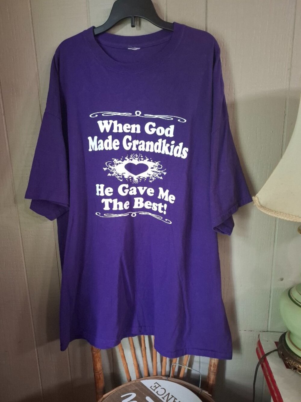 Plus Size Grandkids T Shirt Purple